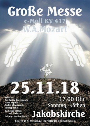 Plakat Mozart-Messe 2018